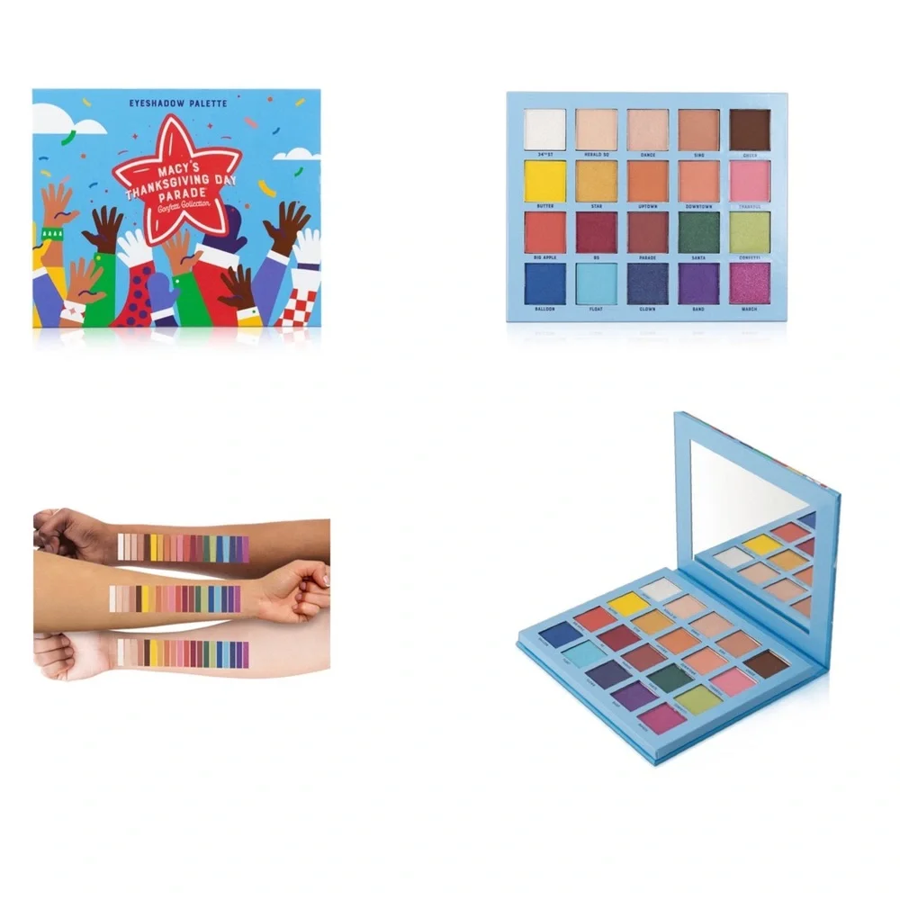 Macy’s Thanksgiving Day Parade 2021 3pc Makeup Set Palette Bag Sponges NWT